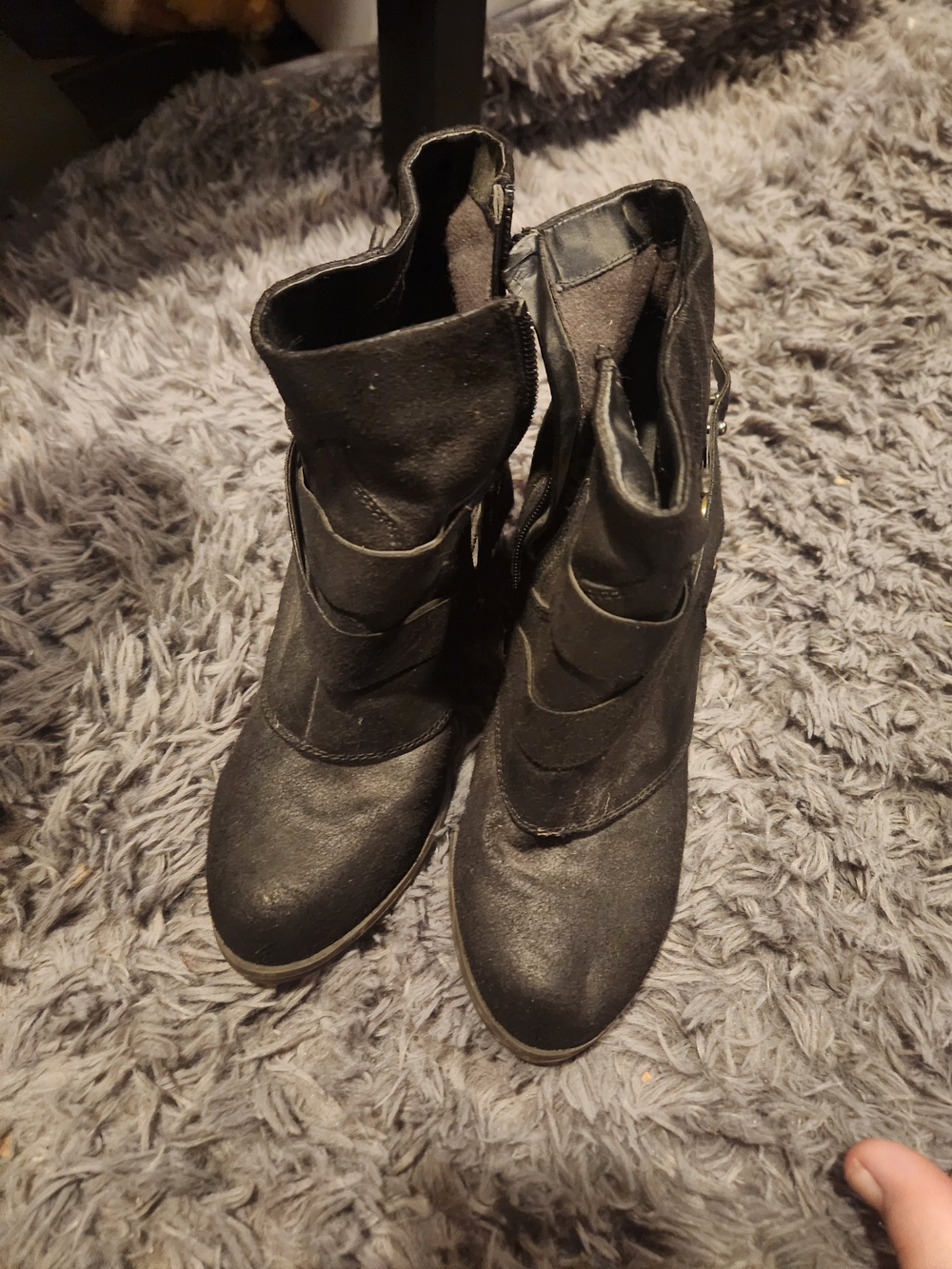 Women's Black Ankle Boots - Stylish Casual Booties